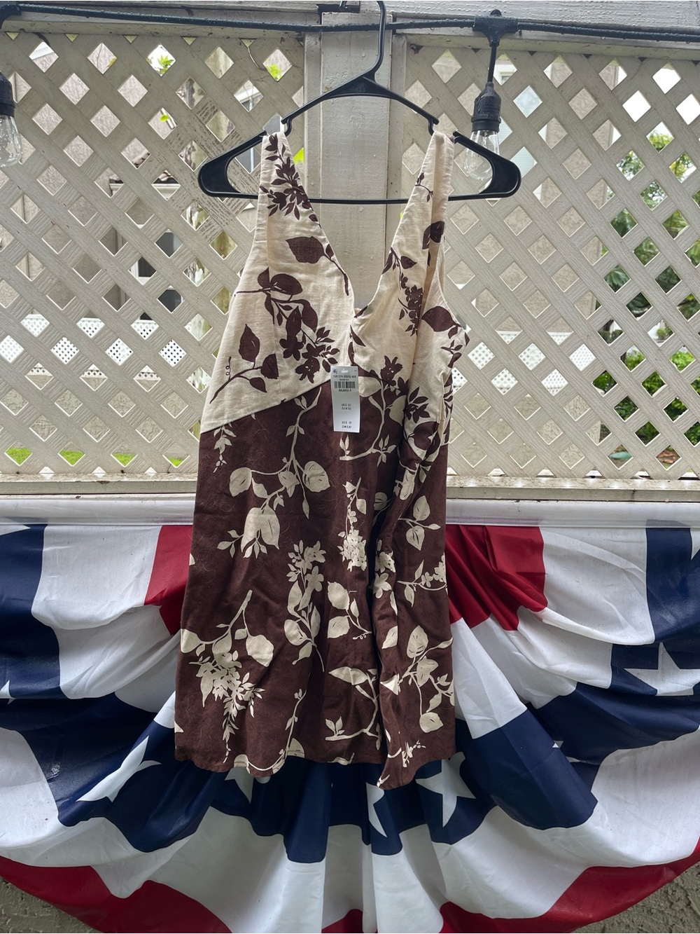Abercrombie & Fitch floral linen dress